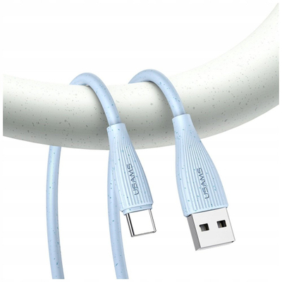 Kabllo USB Usams Green Series SJ714, USB A në USB C, 18W 3A, 1m, e bardhë
