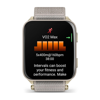 Smartwatch Garmin Venu X1, GPS, ekran AMOLED, ari i butë