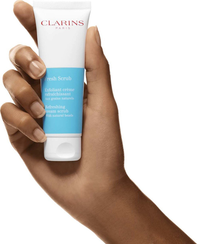 Scrub fytyre Clarins Fresh Scrub, kremoz, 50ml, blu