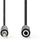 Kabllo audio stereo Nedis CAGL22050BK50, 3.5 mm mashkull në 3.5 mm femër, 5 m, e zezë