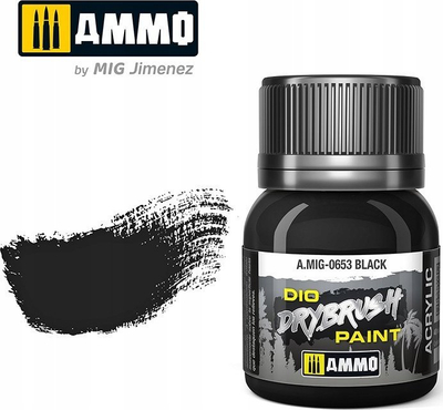 Bojë modelimi Ammo 0653 Drybrush, 40ml, kafe e errët