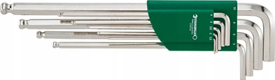 Set çelësa imbus Stahlwille 10767/9, 9 copë, majë sferike, krom vanadium