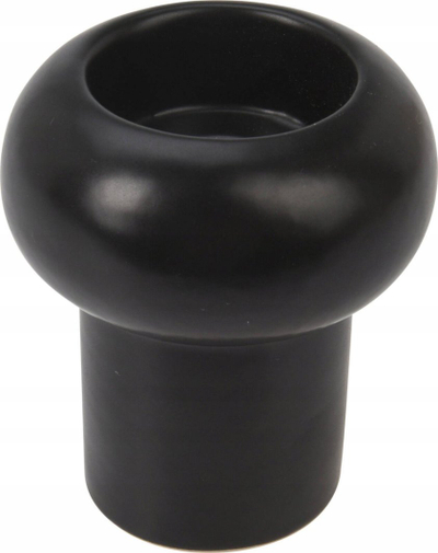 Mbajtëse qiriri Home and Styling Collection, qeramike 8.5cm, e zezë