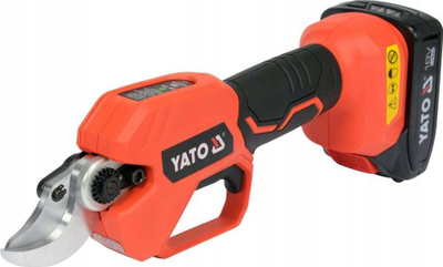 Gërshërë krasitëse pa kabllo Yato 18V, bateri 2Ah, portokalli