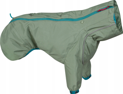 Mantël shiu për qen Hurtta Rain Blocker ECO Hedge, i papërshkueshëm nga uji, 22\", jeshil