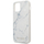 Kuti mbrojtëse Guess Marble për iPhone 12 mini, hard case, e bardhë