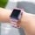 Set rrip edhe kapak për Apple Watch 4/5/6/SE 40mm, TPU, rozë transparente