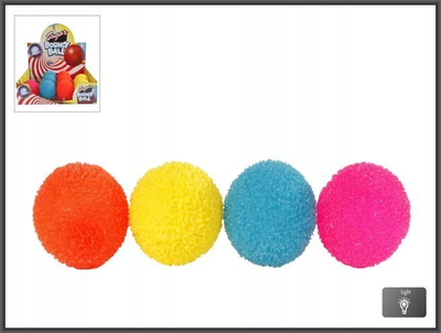 Top gome Hipo Rubber Ball World, 6 cm, shumëngjyrësh