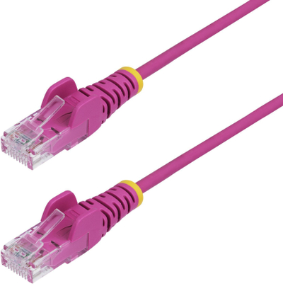 Kabllo rrjeti StarTech Slim CAT6 U/UTP, RJ45, 3 m, rozë