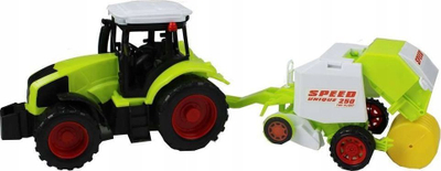 Traktor lodër për fermë Gazelo, 40 cm, me makinë bujqësore, jeshil
