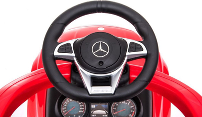 Makina lodër Ride-on SUN BABY Mercedes C-Class J05.040.1.1, set 2 copë, me dorezë shtytëse, e kuqe