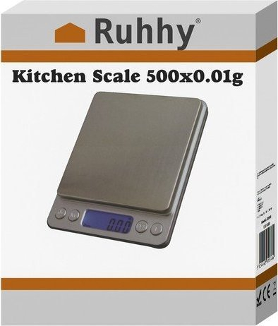 Прецизна кујнска вага, 500 g, 0.01 g, со мерни садови