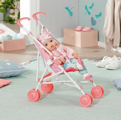 Кола за кукла Zapf Baby Annabell Stroller, склоплива, 53cm, розова