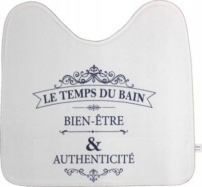 Tapet WC Côté Table Vintage, 45 x 45 cm, me shkrim, i bardhë
