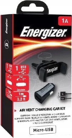Karikues makine Energizer CKITB1ACMC3, 5W 1A, 1x USB A, me kabllo Micro USB, i zi