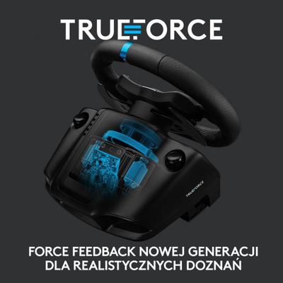 Set vozitjeje (timon, ndërrues shpejtësish dhe pedale) Logitech G923 për Xbox Series X / S / One / PC, i zi