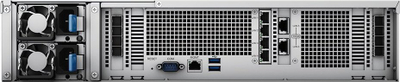 Server NAS Synology SA6400, 12 vende disqesh, 32GB RAM, për montim në raft