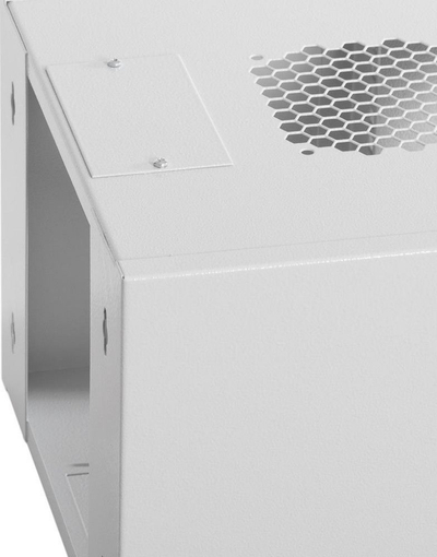 Dollap muri për rrjet Netrack 10", 4.5U 300 mm, me derë xhami, gri