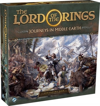Lojë tavoline Fantasy Flight Games The Lord of the Rings Journeys in Middle-earth Spreading War, zgjerim, 1-5 lojtarë, shumëngjyrëshe
