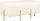 Stol kadife DAYTON Velvet Cream, tapicim kadife, këmbë metalikë ngjyrë ari, krem