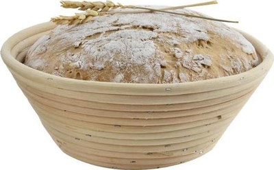 Shporta Orion për fermentimin e bukës, rattan, e rrumbullakët, 14cm