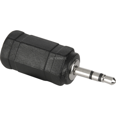 Adapter audio OEM, 3.5mm femër në 2.5mm mashkull, i zi