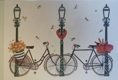 Kartolinë Turnowsky MO1839 Bicycles, format B6, me zarf, shumëngjyrëshe