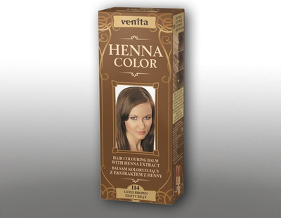 Balsam ngjyrues flokësh Venita Herbal Balms Henna Color 114 Golden Brown, 75ml, kafe e artë