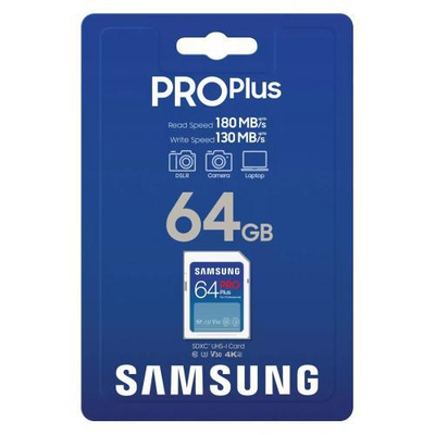 Kartë memorie Samsung MB SD64S, 64GB, SD UHS I U3, e bardhë
