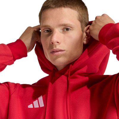 Bluzë me kapuç Adidas Entrada 22, për burra, e kuqe