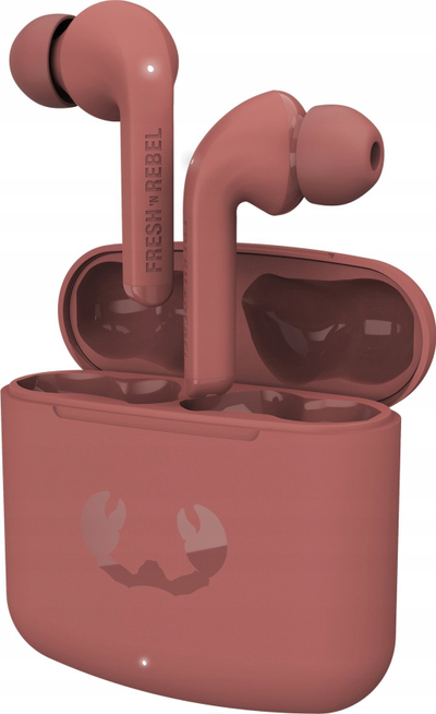 Блуetooth слушалки Fresh n Rebel Twins Fuse True Wireless, во уво, со кутија за полнење, Safari Red