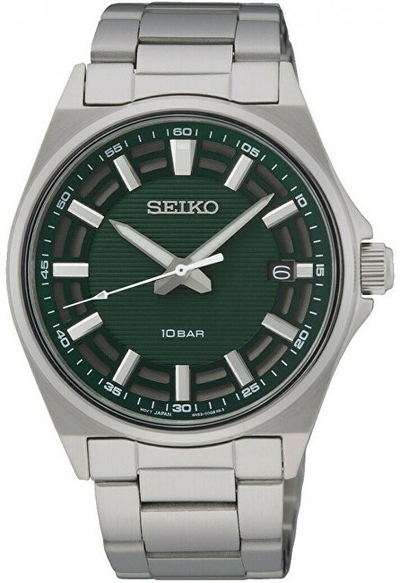 Orë për meshkuj Seiko, e argjendtë