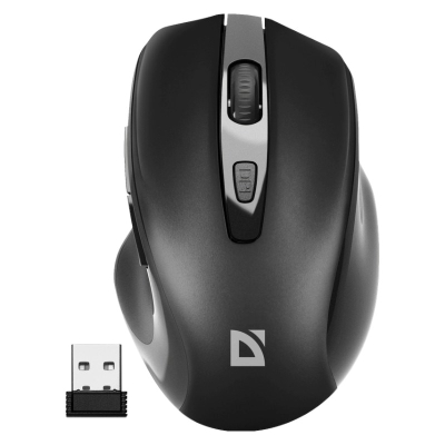Безжичен глушец Defender Prime MB-053, оптички, 2.4 GHz, црн