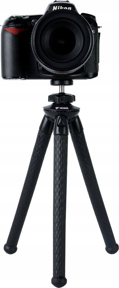 Tripod Yenkee YSM 301BK universal, me këmbë fleksibël, i zi