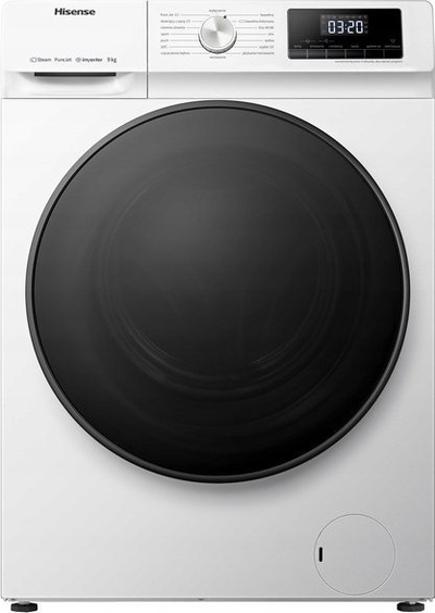 Lavatriçe Hisense WFQA9014EVJM, 9 kg, 1400 RPM, e bardhë