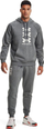 Pantallona dres Under Armour Rival Fleece 3Logo Jogger, për burra, me fleece, gri e errët