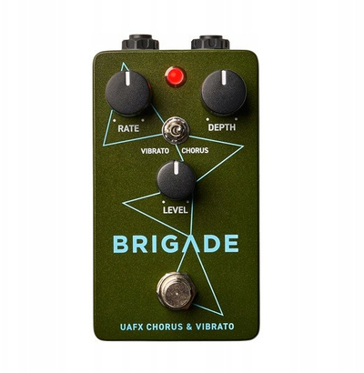 Pedale efektesh Universal Audio Brigade Chorus Vibrato, UAFX, për kitarë, jeshile