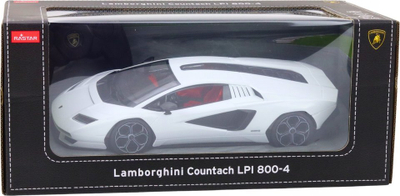 Makinë me pult Rastar Lamborghini Countach LPI 800-4, shkallë 1:14, 2.4G, e bardhë