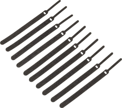Lidhëse kabllosh Kolink Velcro, set 10 copë, 150mm, të zeza