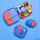 Kuti ushqimi b.box Snack Box Superman, me ndarje, mbyllje e sigurt, blu