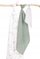 Set pelena muslin për bebe, 3 copë, 120x120 60x80 38x38 cm, shumëthithëse