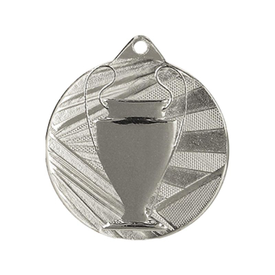 Medalje sporti Tryumf Silver General, 5 cm, çelik, ngjyrë argjendi