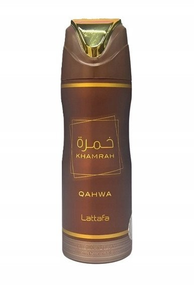 Deodorant trupi Lattafa Khamrah Qahwa, 200 ml, uniseks, me aromë kafeje