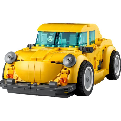 Set ndërtimi LEGO Icons Transformers Bumblebee 10338, 950 pjesë, model konvertues, i verdhë