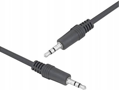 Kabllo audio Denmen DX03, stereo 3.5 mm jack në jack, 1 m, e zezë