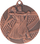 Medalje vallzimi bronzi Dance Steel, 2cm, ngjyrë bronzi