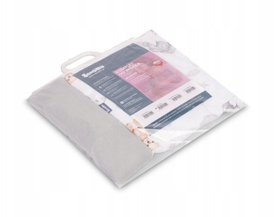 Set karroce bebesh Sensillo Muslin Teddy, jastëk dhe batanije, gri