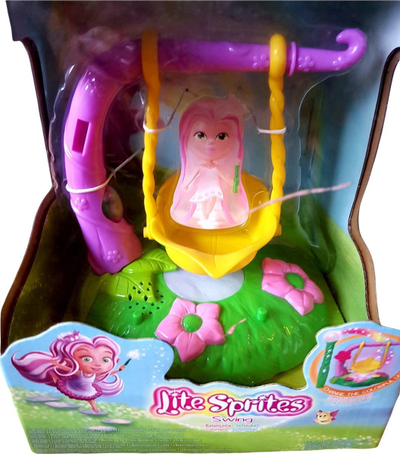 Set lodër Lite Sprites Deluxe Playset Swing, me drita, me tinguj magjik, shumëngjyrësh