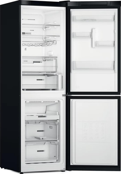 Frigorifer Whirlpool W7X 82O K, 335L, 191cm, Blacksteel i zi