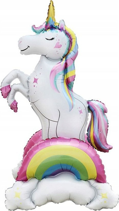 Balonë zbukuruese Godan Unicorn, folie, 94x52x43cm, shumëngjyrëshe
